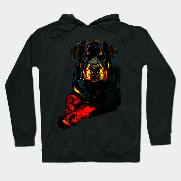 Rottweiler lover Hoodie by Freedomink